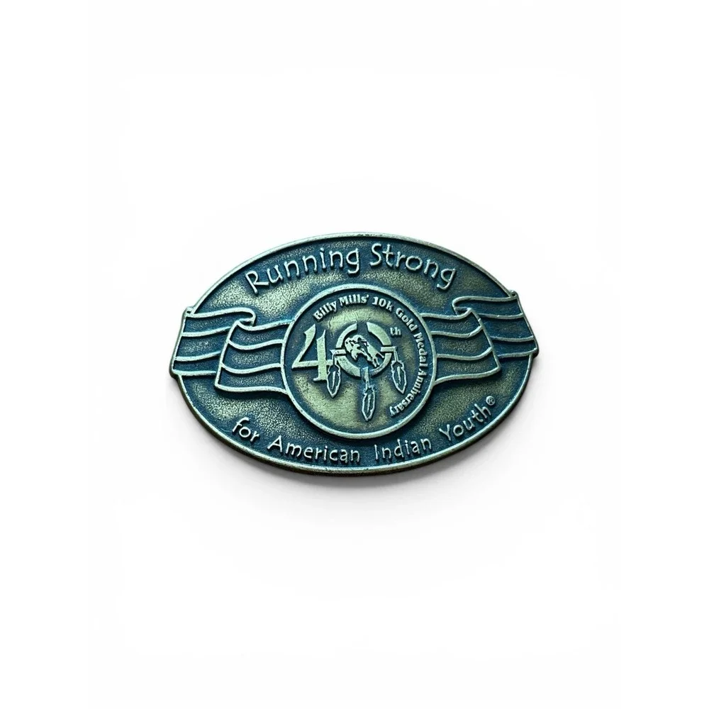 Running Strong For American Indian Belt Buckle Billy Mills Olympic Tribute